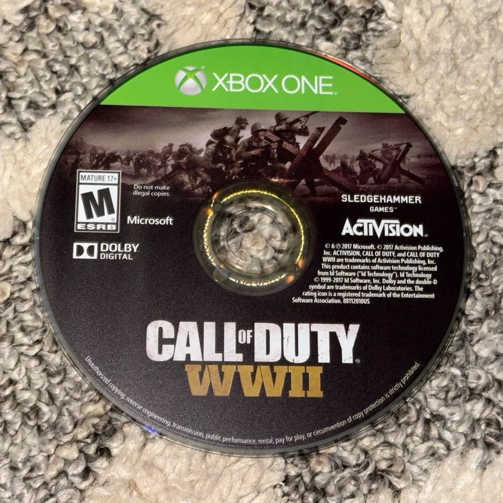 Microsoft Xbox One Call Of Duty WWII Video Game Rated M For Mature Activision US